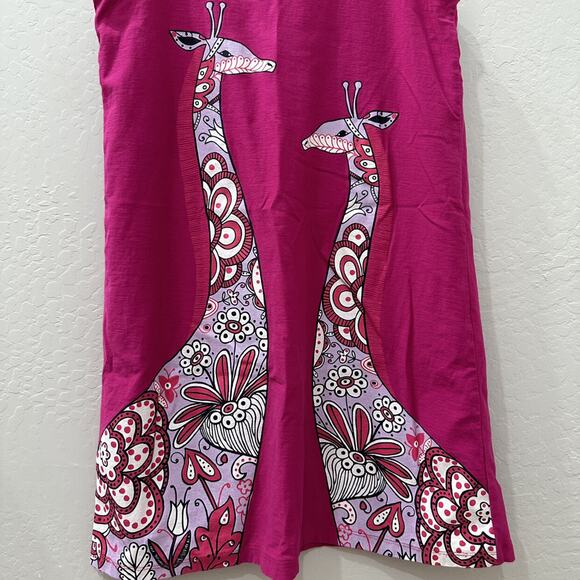 Tea Collection Hot Pink Giraffe Tank Dress - Picture 5 of 8